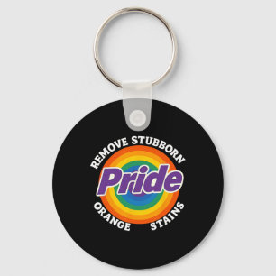 Resist Trump Remove Stubborn Orange Stains Pride M Key Ring