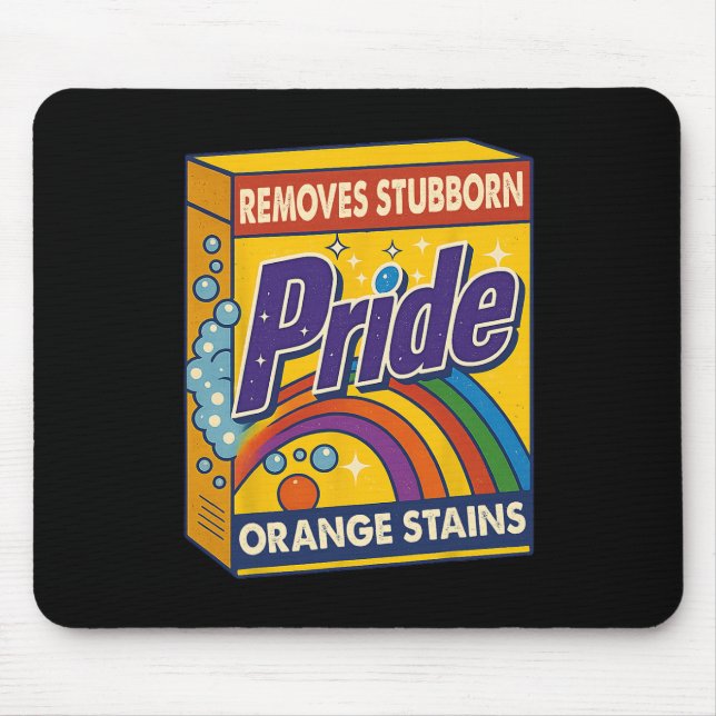 Resist Trump Remove Stubborn Orange Stains Pride M Mouse Pad (Front)