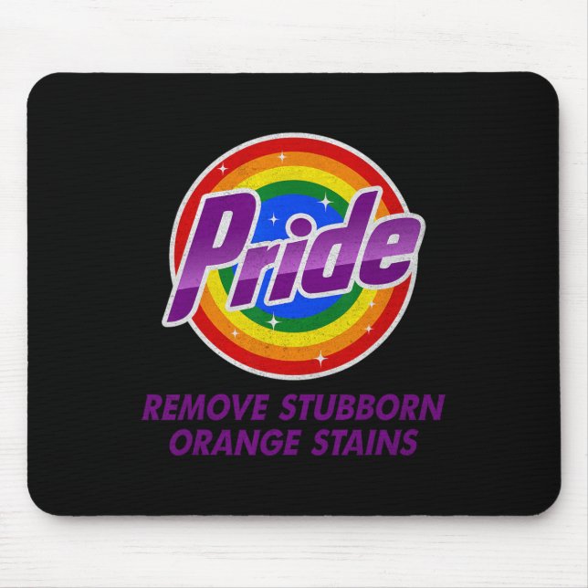 Resist Trump Remove Stubborn Orange Stains Pride M Mouse Pad (Front)