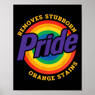 Resist Trump Remove Stubborn Orange Stains Pride M Poster