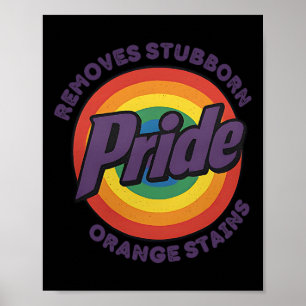 Resist Trump Remove Stubborn Orange Stains Pride M Poster