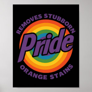 Resist Trump Remove Stubborn Orange Stains Pride M Poster