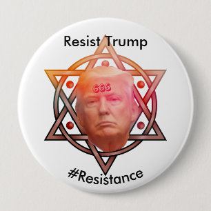 Resist Trump / #Resistance Personalised 10 Cm Round Badge