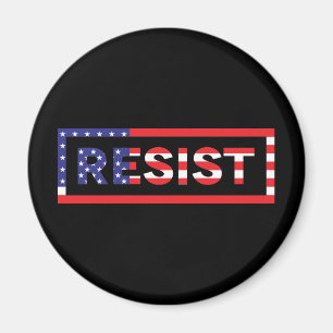 RESIST   United States Flag Magnet