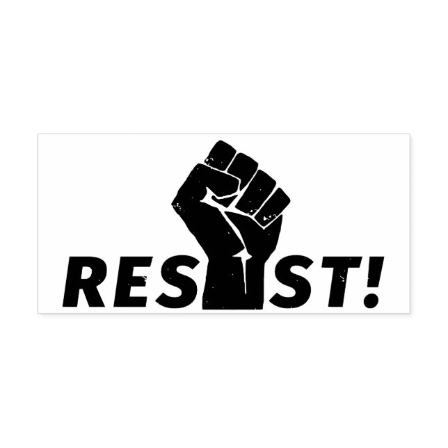 Resist with a Fist Rubber Stamp (Imprint)