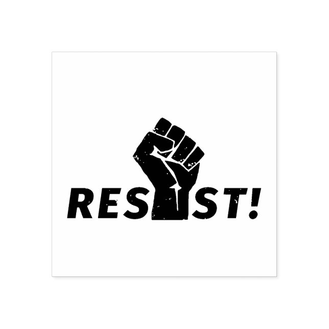 Resist with a Fist Rubber Stamp (Imprint)