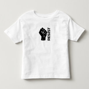 Resist with fist - in black 0002 toddler T-Shirt