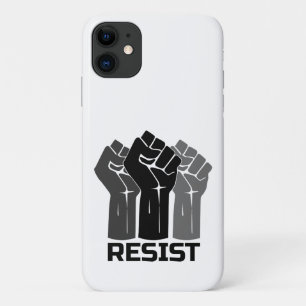Resist with fist - in black 0003 Case-Mate iPhone case