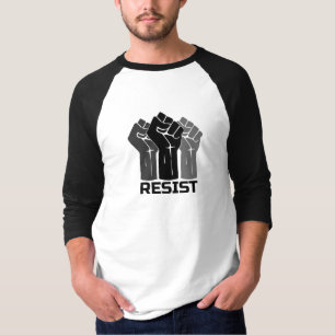 Resist with fist - in black 0003 T-Shirt
