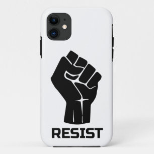 Resist with fist - in black Case-Mate iPhone case