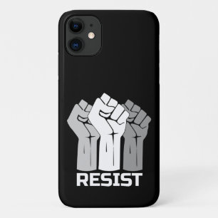 Resist with fist - in white 0003 Case-Mate iPhone case