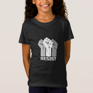 Resist with fist - in white 0003 T-Shirt