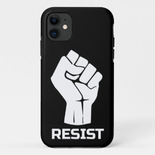 Resist with fist - in white Case-Mate iPhone case
