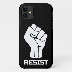Resist with fist - in white Case-Mate iPhone case