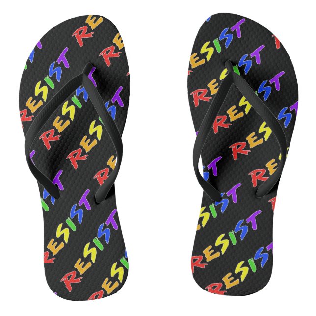 Resist with Pride! Jandals (Footbed)