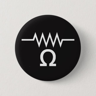 Resistance in Ohms 6 Cm Round Badge
