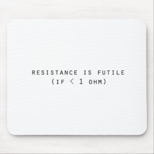 Resistance is futile mouse pad