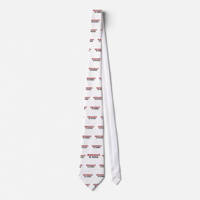 Resistance Is Futile T-Shirt Tie (Front)