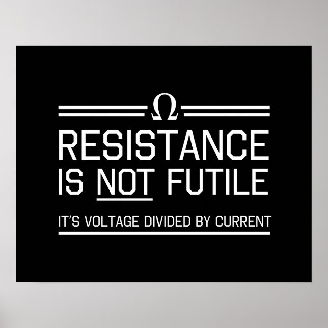 Resistance Is Not Futile Poster (Front)