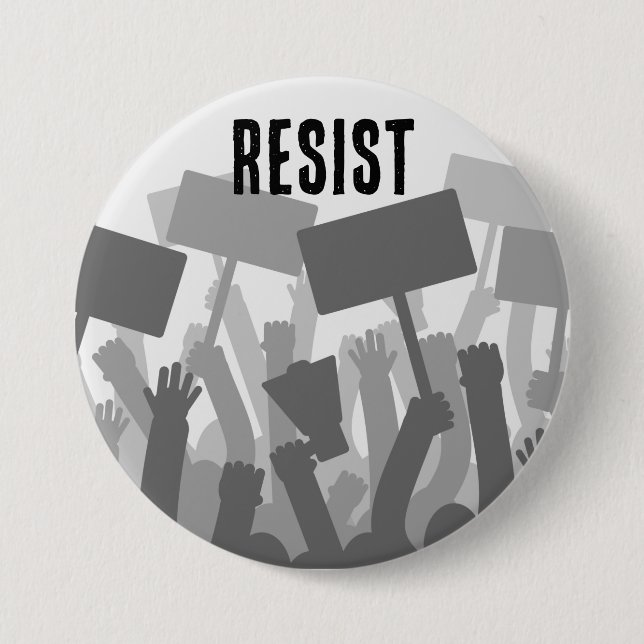 Resistance Peaceful Protest Button (Front)