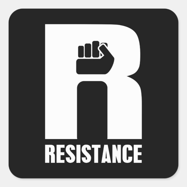 Resistance Square Sticker (Front)