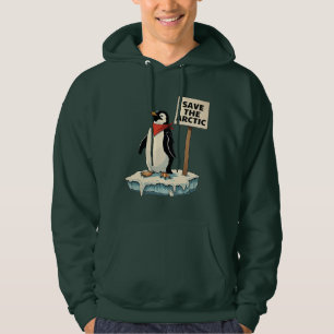 Resistance: The Penguin Fights Back Against Tariff Hoodie