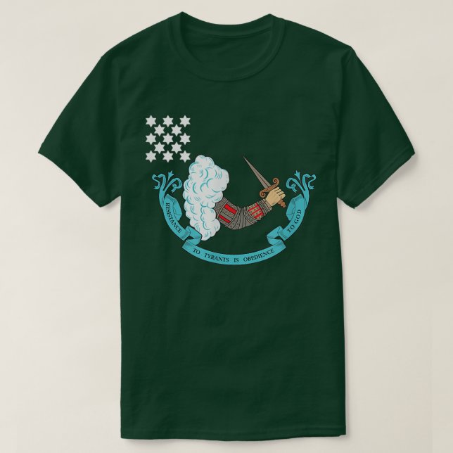 RESISTANCE TO TYRANTS IS OBEDIENCE TO GOD  Patriot T-Shirt (Design Front)