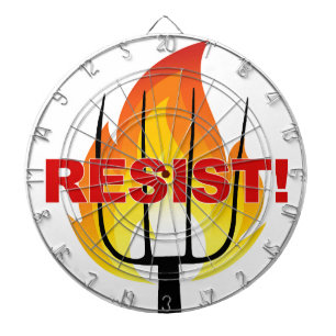 Resistance Torch and Pitchfork Dartboard