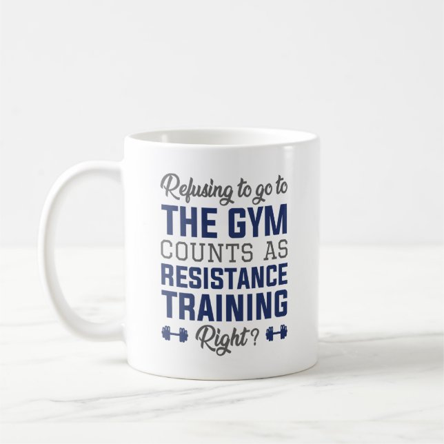 Resistance Training Coffee Mug (Left)