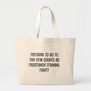 Resistance Training Large Tote Bag