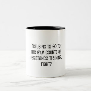Resistance Training Two-Tone Coffee Mug