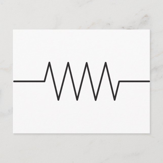 Resistor Symbol Postcard (Front)