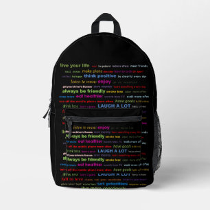 Resolutions Motivational Quotes Backpack