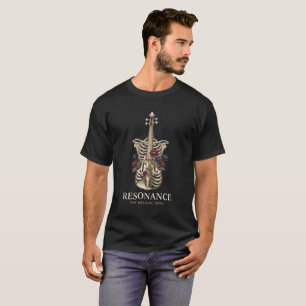 Resonance - Anatomical Violin Ribcage Soul Music T-Shirt