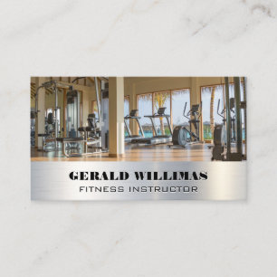 Resort Gym Health Fitness Business Card