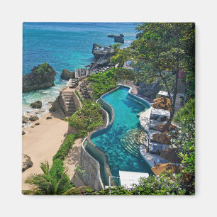 Resort View Bali Magnetic Pin Magnet