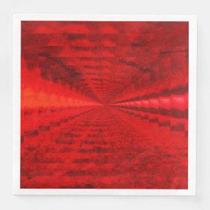 Resounding Bright Red Dinner Napkins