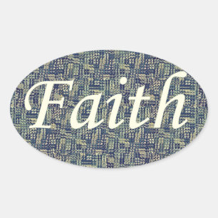Resounding Faith Oval Sticker