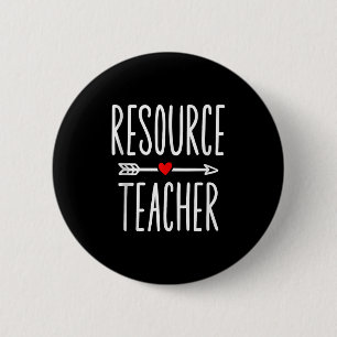 Resource Teacher Appreciation Design For Women Men 6 Cm Round Badge