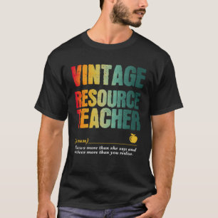 Resource Teacher Appreciation Week Back to School T-Shirt