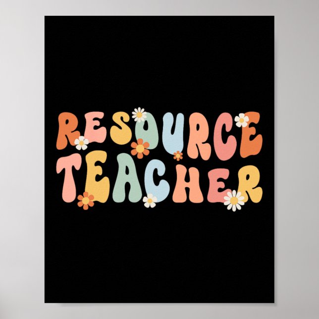 Resource Teacher Groovy Resource Teaching  Poster (Front)