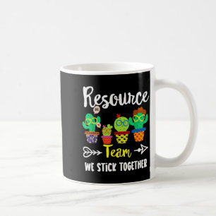 Resource Team, Funny Cactus Crew Resource Teacher Coffee Mug