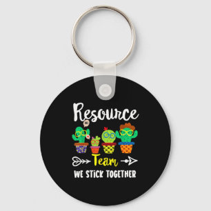 Resource Team, Funny Cactus Crew Resource Teacher Key Ring