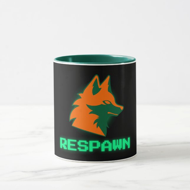 RESPAWN – Neon Gamer Fox Logo Mug (Center)
