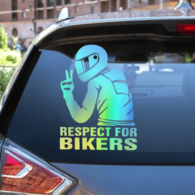 Respect Biker Motorcycle 3D Vinyl Decal Sticker (Creator Uploaded)