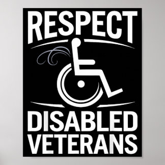 Respect disabled veterans poster