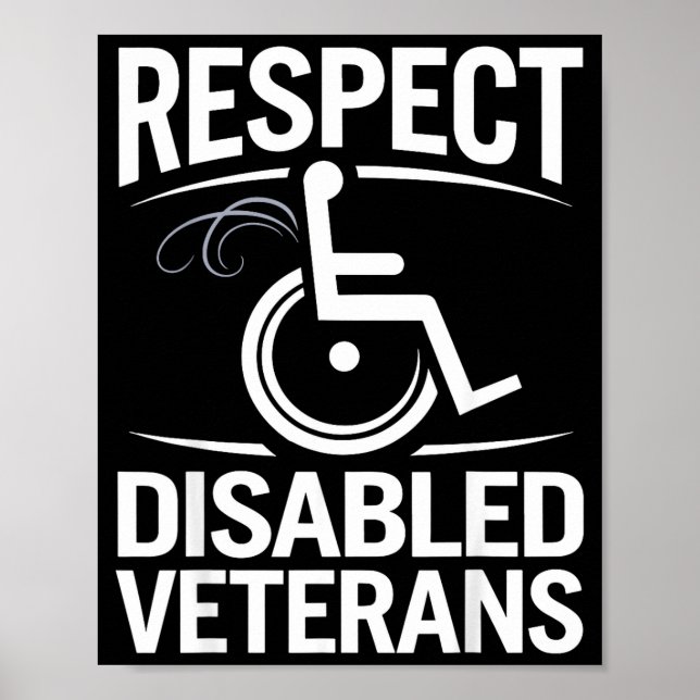 Respect disabled veterans  poster (Front)