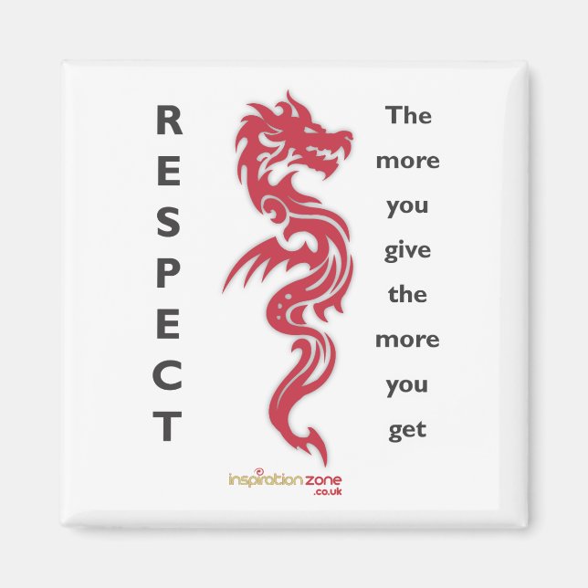 Respect Dragon Magnet (Front)
