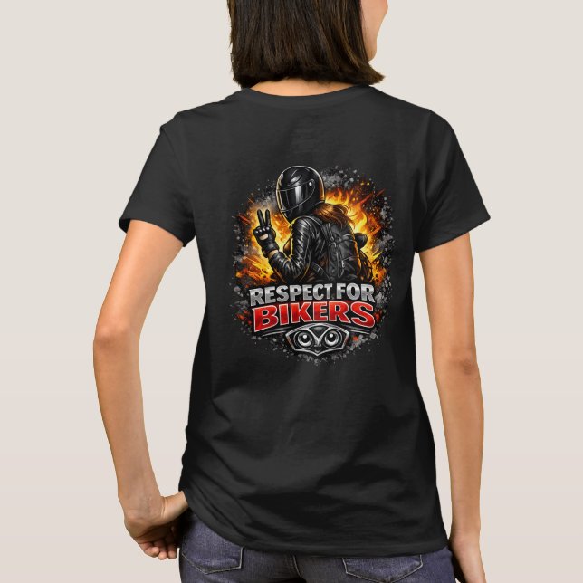 Respect for motorcyclists T-Shirt (Back)