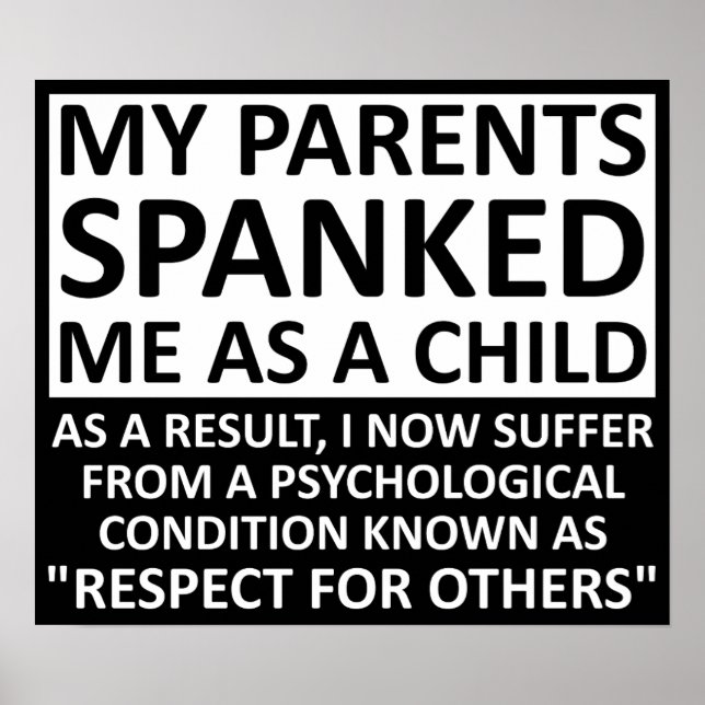 Respect for Others Funny Poster (Front)